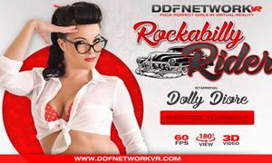 Dolly Diore is the Rockabilly Rider on DDFNetwork VR