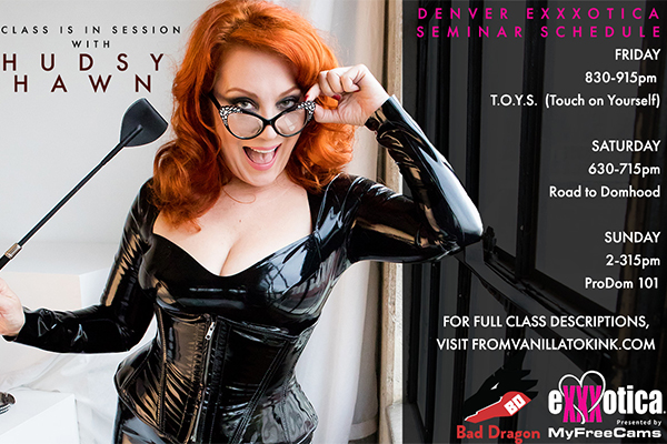 Hudsy Hawn Teaching 3 Courses during Exxxotica Denver