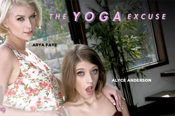Alyce Anderson Gets Bendy with Arya Fae in Girlsway/WebYoung’s The Yoga Excuse, Out April 13