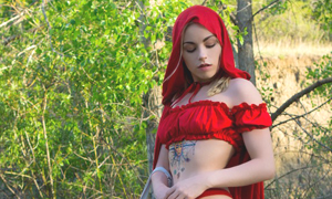Anna Claire Clouds Plays Red in Little Red Riding Hood in Exclusive Video