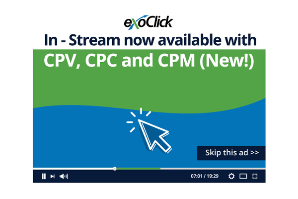 ExoClick Introduces CPM For Its In-Stream Video Ad Format