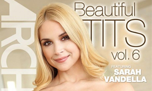 Sarah Vandella Scores Another DVD Cover That Showcases Her Beautiful Tits
