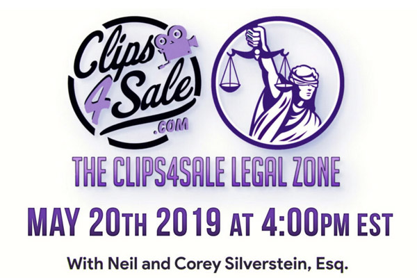 Clips4Sale Debuts New Legal Webinar Series with Neil & Attorney Corey D. Silverstein