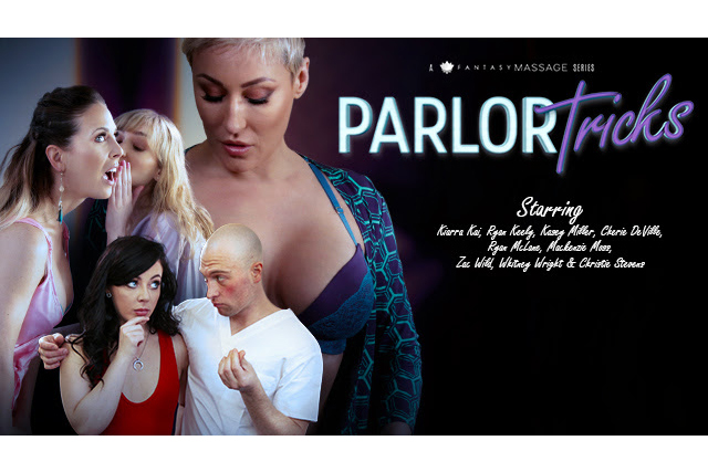 Fantasy Massage Gets Up to ‘Parlor Tricks’ in New 3-Part Series for Adult Time 