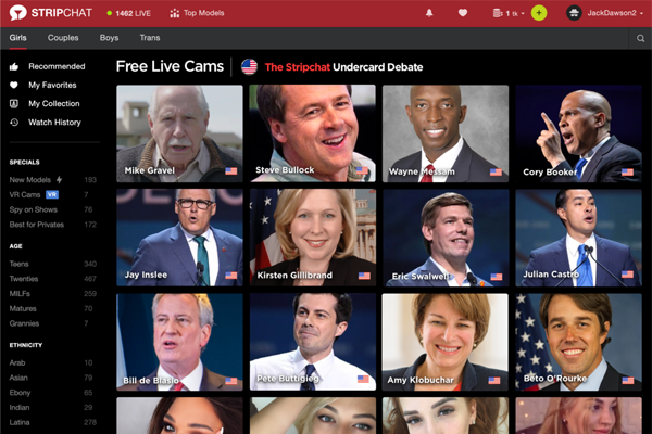Stripchat Offers Struggling Dem Candidates Alternate Debate Stage
