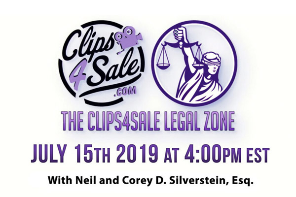 Neil & Corey D. Silverstein, Esq. Come Together in the Clips4Sale Legal Zone