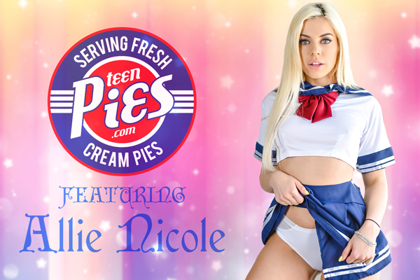 Allie Nicole Stars in Exclusive Scene for Teen Pies, a Creamy Adult Site