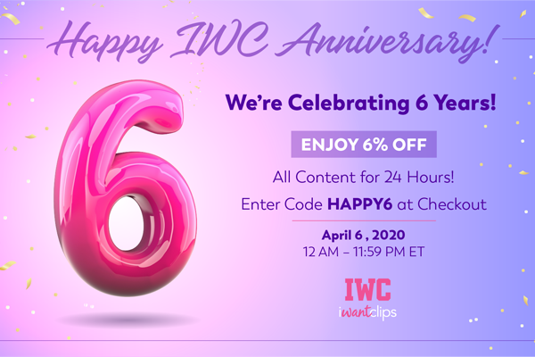 IWC Celebrates 6th Year Anniversary with 6% off!