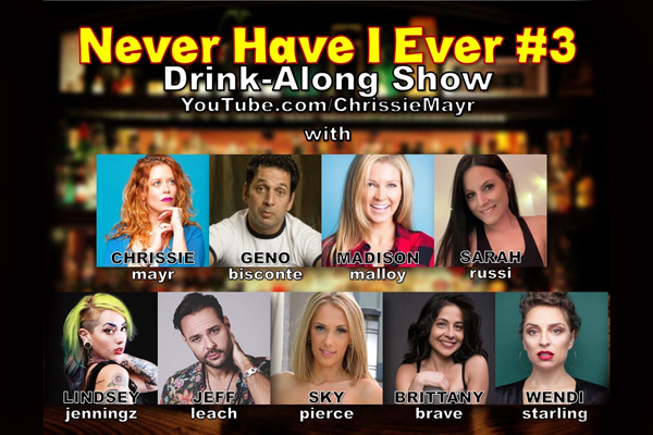 Cam Starlet Sarah Russi Featured in Chrissie Mayr’s “Never Have I Ever” Going Live on YouTube