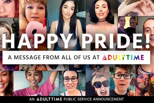 Happy PRIDE! From Adult Time via their All-Star PSA