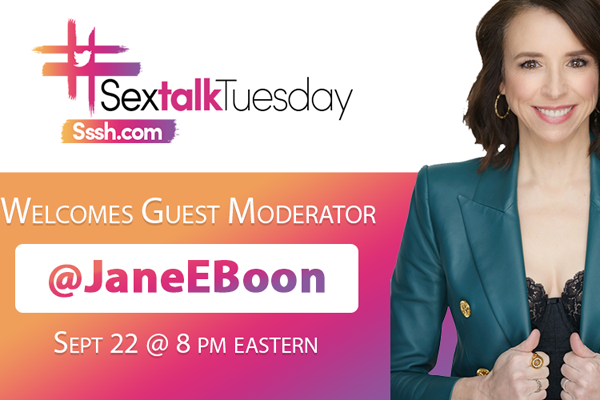 #SexTalkTuesday Welcomes @JaneEBoon as Special Guest Moderator on September 22