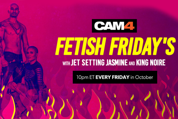 Fetish Royalty King Noire & Jet Setting Jasmine Bring Their #FetishFriday Show Exclusively to CAM4