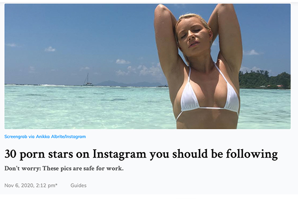 30 Hottest Porn Stars on Insta (According to The DailyDot)