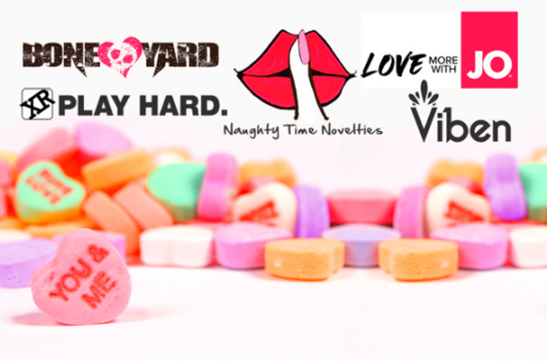 Boneyard, System Jo, XR Brands, and Viben Toys helps to raise almost $1,400.00 at Naughty Time Novelties Valentine’s Event