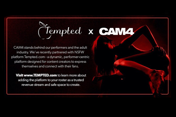 CAM4 Partners With NSFW Platform Tempted.com In Solidarity With Adult Content Creators