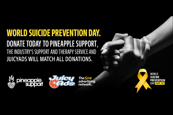 JuicyAds Matches Donations to Pineapple Support for World Suicide Prevention Day