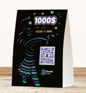 BranditScan table tent