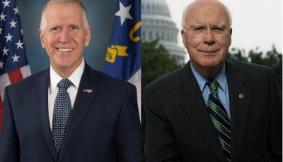 Senators Thom Tillis and Patrick Leahy, co-sponsors of the SMART Copyright Act