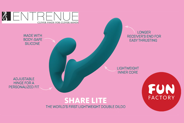 Entrenue Named Semi-exclusive U.S. Distributor of Lightweight ‘Share Lite’ Strapless Strap-on