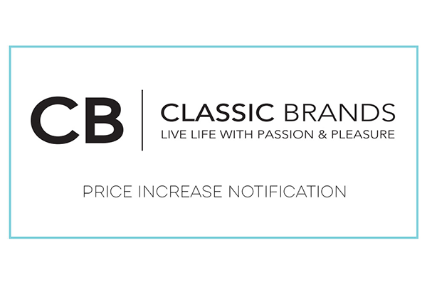 Classic Brands Announces Price Increases