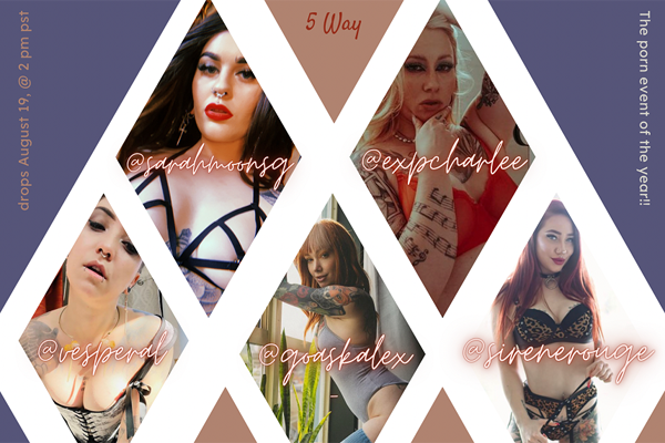 GoAskAlex Unveils “5-Way Gay-Bang” Exclusively on OnlyFans