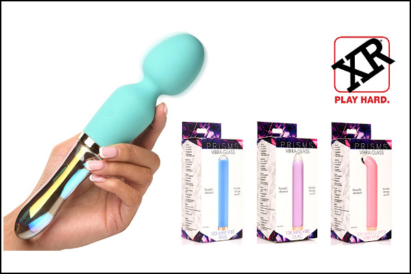 XR Brands Expands 'Prisms' Line with Vibra-Glass Dual-ended Massage Wand & Powerful Bullets