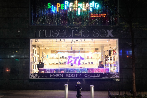 DTF Museum of Sex Window Display Draws Heavy Traffic