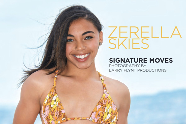 Zerella Skies Scores Her 1st Hustler Mag Feature
