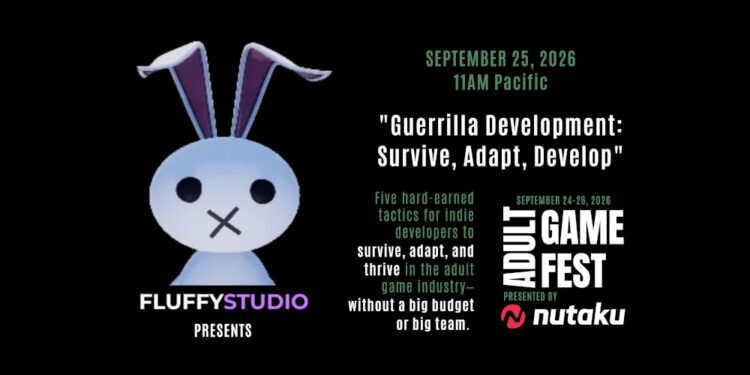 Adult Game Fest Adds FluffyStudio Founder for “Guerrilla Development” Session