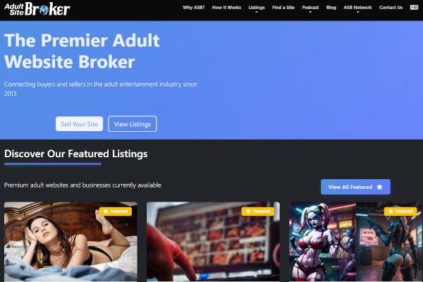 Adult Site Broker Launches Revamped Website