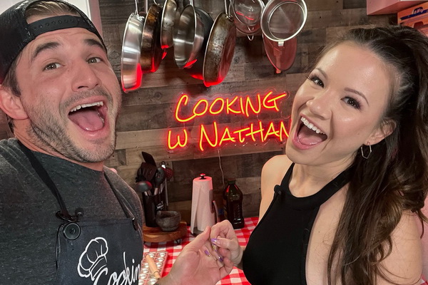 Alison Rey Returns For a Spicy ‘Cooking With Nathan’