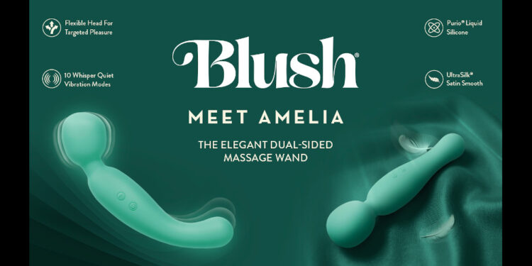 Blush Introduces ‘Amelia,’ a Dual-Sided Wand with Two Types of Stimulation
