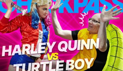 Harley Quinn Takes on Turtle Boy for ChickPass Amateurs