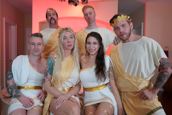 Chloe Kreams Celebrates Halloween with Greek Orgy