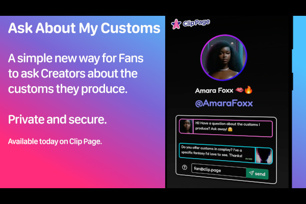 Clip Page Launches ‘Ask About My Customs’ Messaging Feature