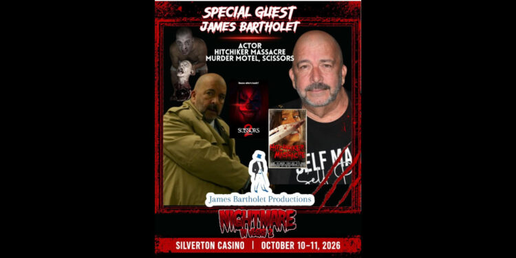 Priya Rai and Blake Blossom to Join James Bartholet at Horror Convention Nightmare in Vegas 2 this Weekend