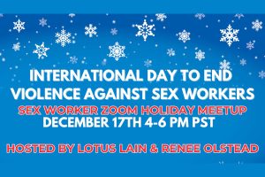 Lotus Lain, Renee Olstead to Host Holiday Sex Worker Event Dec. 17