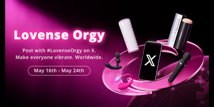Lovense to Hold 9th Annual Global Orgy on X, May 23