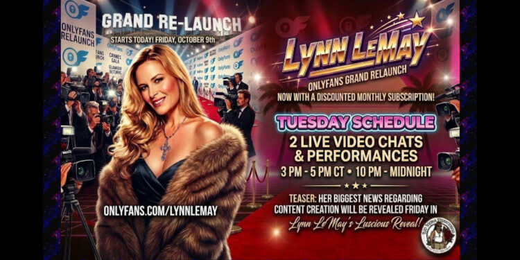 The Great One Returns: Adult Industry Legend Lynn LeMay Launches Highly Anticipated OnlyFans Comeback