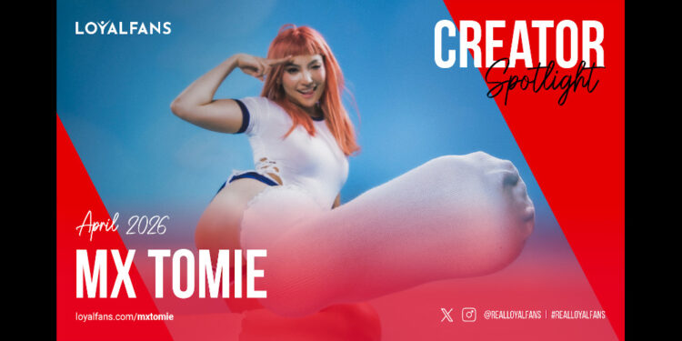 Mx Tomie is the LoyalFans Featured Creator for April