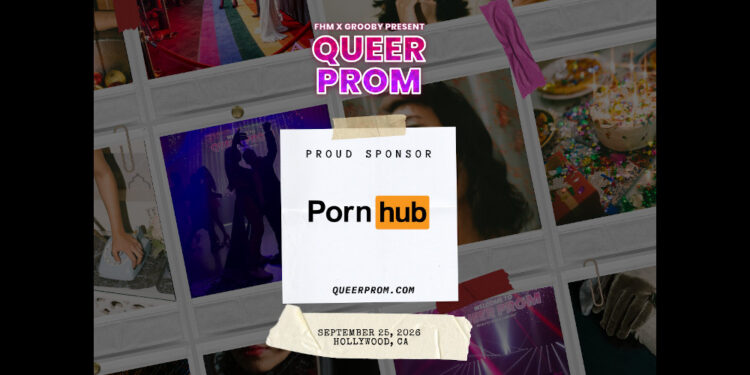 Pornhub Announced as Platinum Sponsor of Grooby's Queer Prom