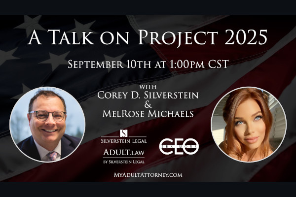 Attorney Corey D. Silverstein to Appear on Sex Work CEO Twitter Space Sept. 10