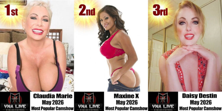 Claudia Marie Wins #1 VNALive Cam Star for May