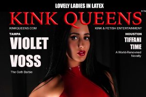 Violet Voss Graces Cover of Latest Kink Queens Mag