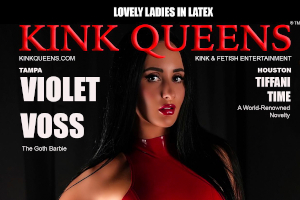 Violet Voss Graces Cover of Latest Kink Queens Mag