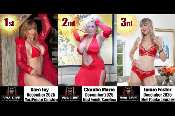 Sara Jay Voted Top VNALive.com Cam Star for December