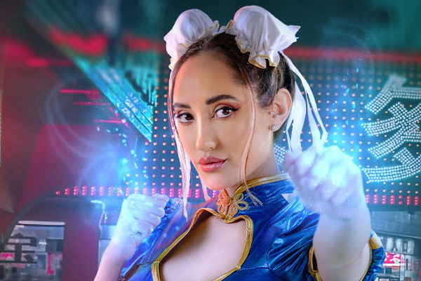 Chloe Amour Plays ChunLi in VR Conk’s New Street Fighter XXX Parody