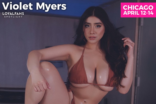 Violet Myers Returns to EXXXOTICA to Sign at LoyalFans/Spotlight Booth & Host After Party