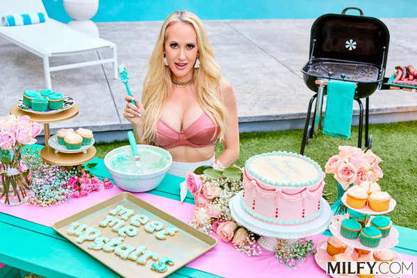 The Blonde Experience! Brandi Love Graces Cover of New MILFY DVD