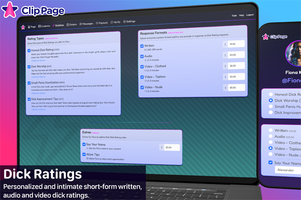 Clip Page launches Dick Ratings